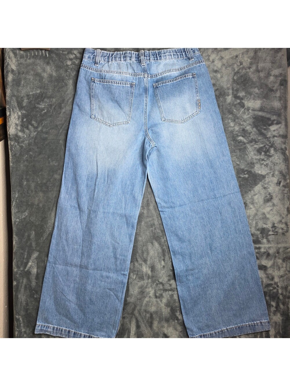 Scotch & Soda Baggy Drawstring Jeans Medium Denim Wide Leg NWT - Picture 12 of 13